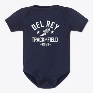Del Rey Elementary School Track and Field Baby Onesie