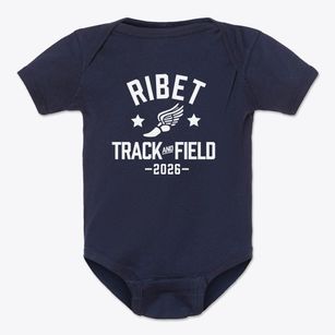Ribet Academy Track and Field Baby Onesie