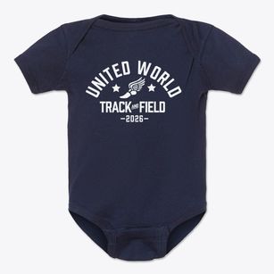 United World Christian Learning Center Track and Field Baby Onesie