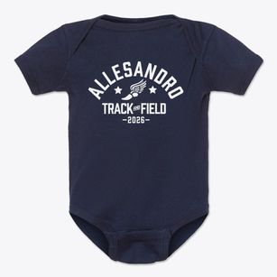 Allesandro Elementary School Track and Field Baby Onesie
