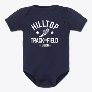 Hilltop Christian School Track and Field Baby Onesie