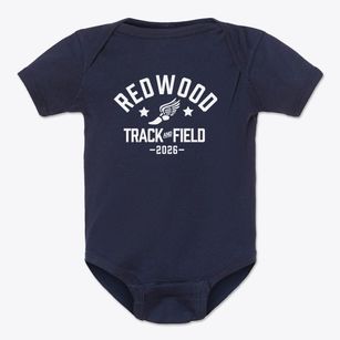 Redwood Elementary School Track and Field Baby Onesie
