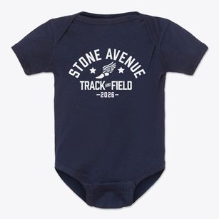 Stone Avenue Elementary School Track and Field Baby Onesie