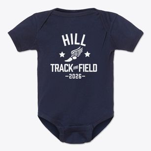 Andrew P. Hill High School Track and Field Baby Onesie