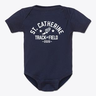 Saint Catherine Of Siena School Track and Field Baby Onesie