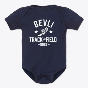 Bevli Academy Track and Field Baby Onesie