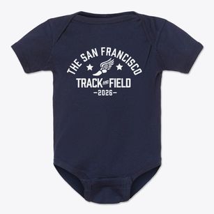 The San Francisco School Track and Field Baby Onesie