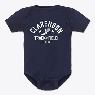 Clarendon Alternative Elementary School Track and Field Baby Onesie