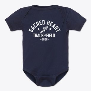 Sacred Heart Elementary School Track and Field Baby Onesie