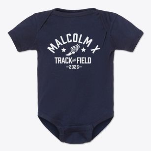 Malcolm X Academy Track and Field Baby Onesie