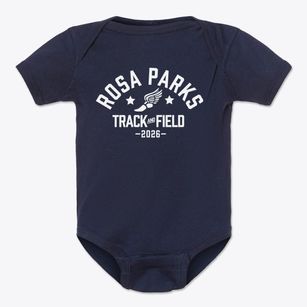 Rosa Parks Elementary School Track and Field Baby Onesie
