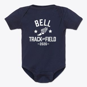 Bell Junior High School Track and Field Baby Onesie