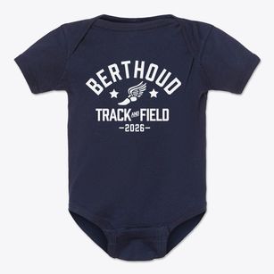 Berthoud High School Track and Field Baby Onesie