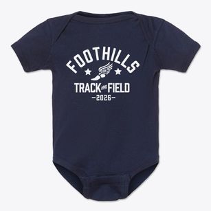 Foothills Elementary School Track and Field Baby Onesie