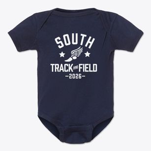 South Middle School Track and Field Baby Onesie