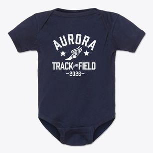 Aurora Christian Academy Track and Field Baby Onesie
