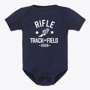 Rifle High School Track and Field Baby Onesie