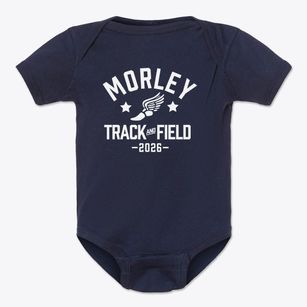Morley Elementary School Track and Field Baby Onesie