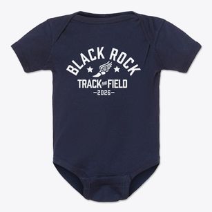 Black Rock School Track and Field Baby Onesie