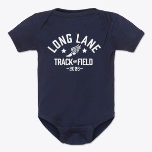 Long Lane School Track and Field Baby Onesie