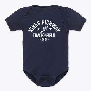 Kings Highway Elementary School Track and Field Baby Onesie