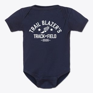 Trail Blazer's Academy Track and Field Baby Onesie