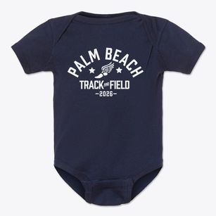 Palm Beach Preschool Track and Field Baby Onesie
