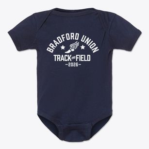 Bradford Union Vo-tech Center Track and Field Baby Onesie