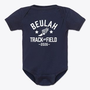 Beulah Middle School Track and Field Baby Onesie