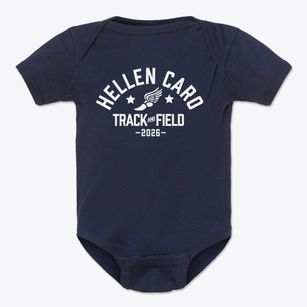 Hellen Caro Elementary School Track and Field Baby Onesie