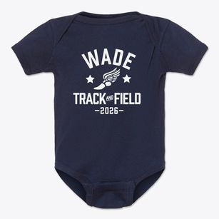 Wade Christian Academy Track and Field Baby Onesie