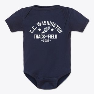 C.c. Washington Academy Track and Field Baby Onesie