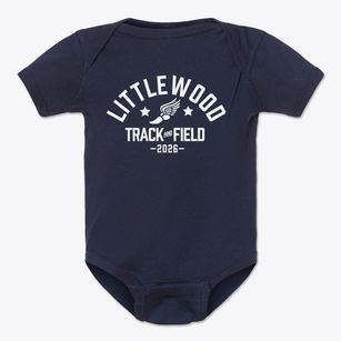 Littlewood Elementary School Track and Field Baby Onesie