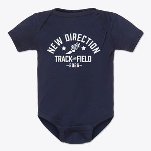New Direction Academy Track and Field Baby Onesie