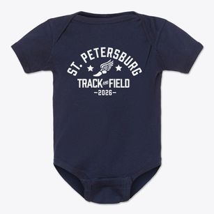 Saint Petersburg Ptec Track and Field Baby Onesie