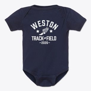 Weston Christian Academy Track and Field Baby Onesie