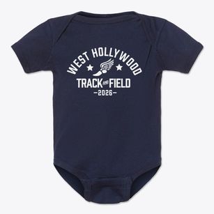 West Hollywood Private School Track and Field Baby Onesie