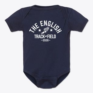 The English Center Track and Field Baby Onesie