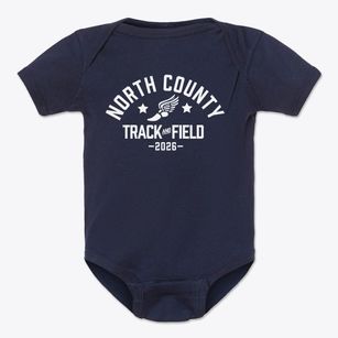 North County K-8 Center Track and Field Baby Onesie