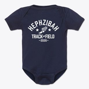 Hephzibah Children's Home Track and Field Baby Onesie