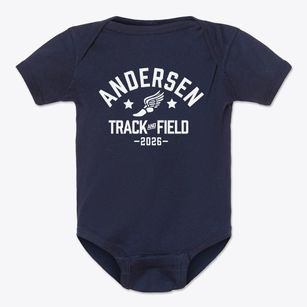 Andersen Junior High School Track and Field Baby Onesie
