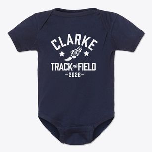 Clarke Middle School Track and Field Baby Onesie