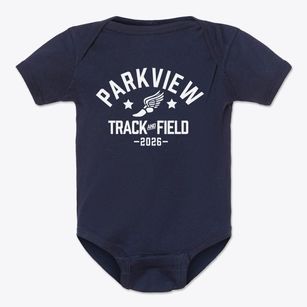 Parkview Christian School Track and Field Baby Onesie