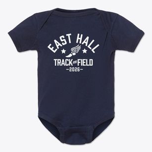 East Hall High School Track and Field Baby Onesie