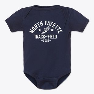North Fayette Elementary School Track and Field Baby Onesie