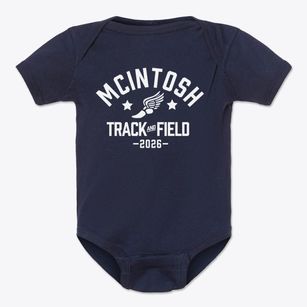 Mcintosh Middle School Track and Field Baby Onesie