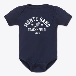 Monte Sano Elementary School Track and Field Baby Onesie