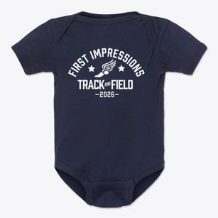 First Impressions Track and Field Baby Onesie