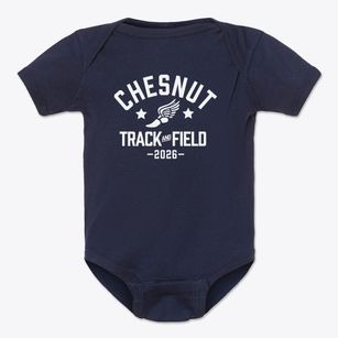 Chesnut Elementary School Track and Field Baby Onesie