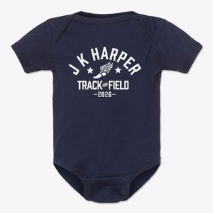 J K Harper Elementary School Track and Field Baby Onesie